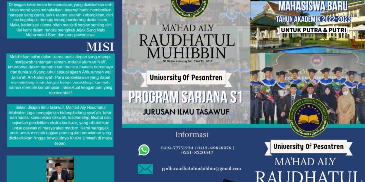 PENERIMAAN MAHASANTRI PUTRA & PUTRI TA 2022-2023